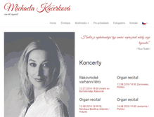 Tablet Screenshot of kacerkova.com